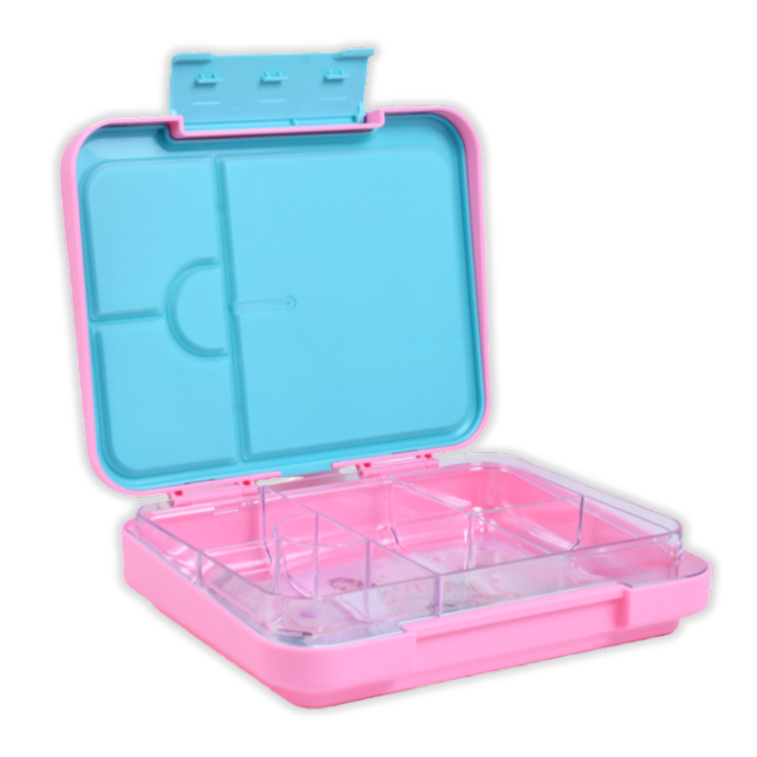 Bento Lunchbox (Large) - Floss Pink Fairy Garden