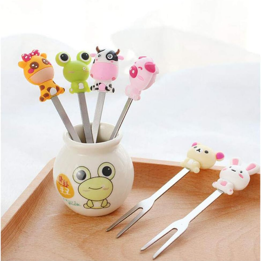 Food Picks/ Forks - Cute Animals (6 Pieces)