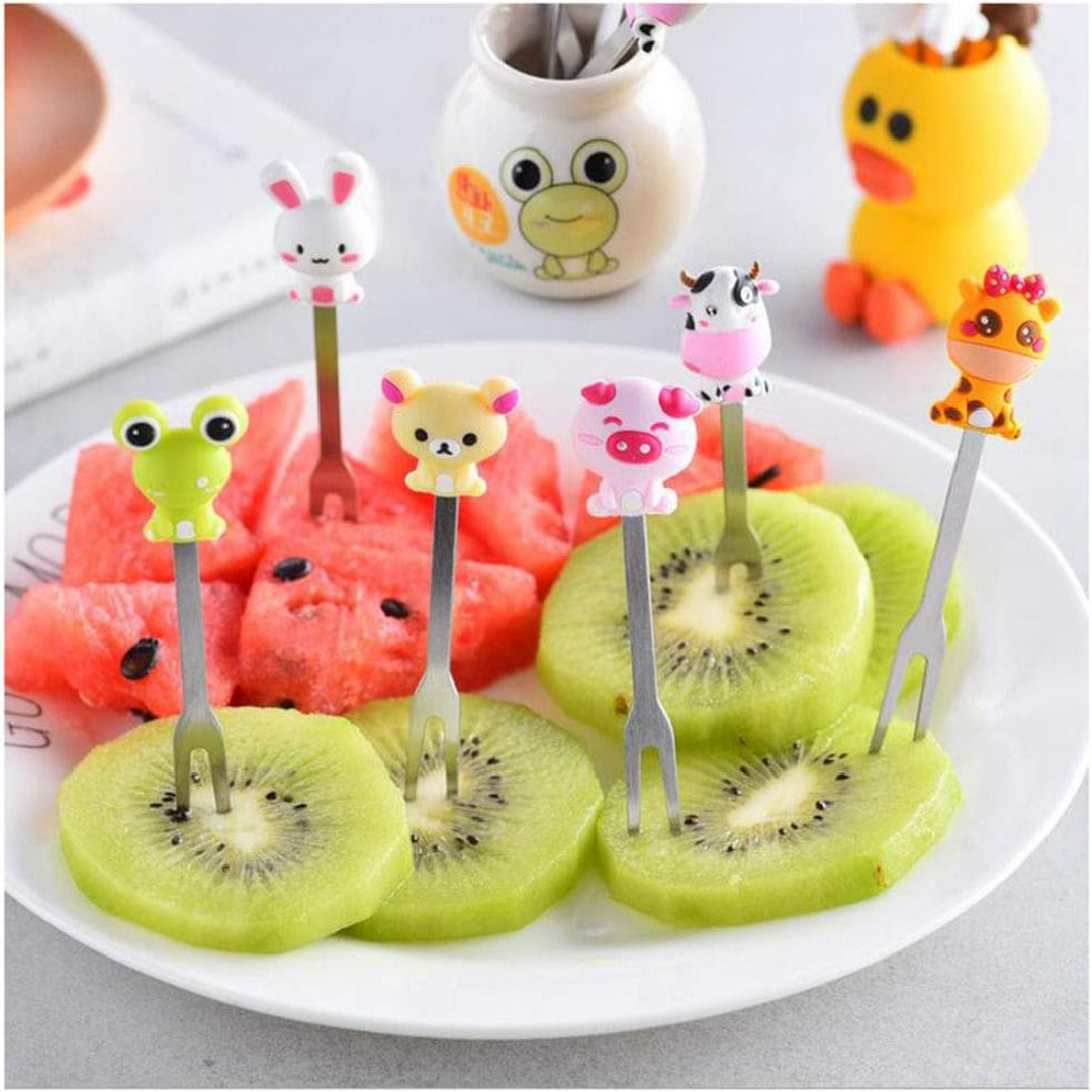 Food Picks/ Forks - Cute Animals (6 Pieces)
