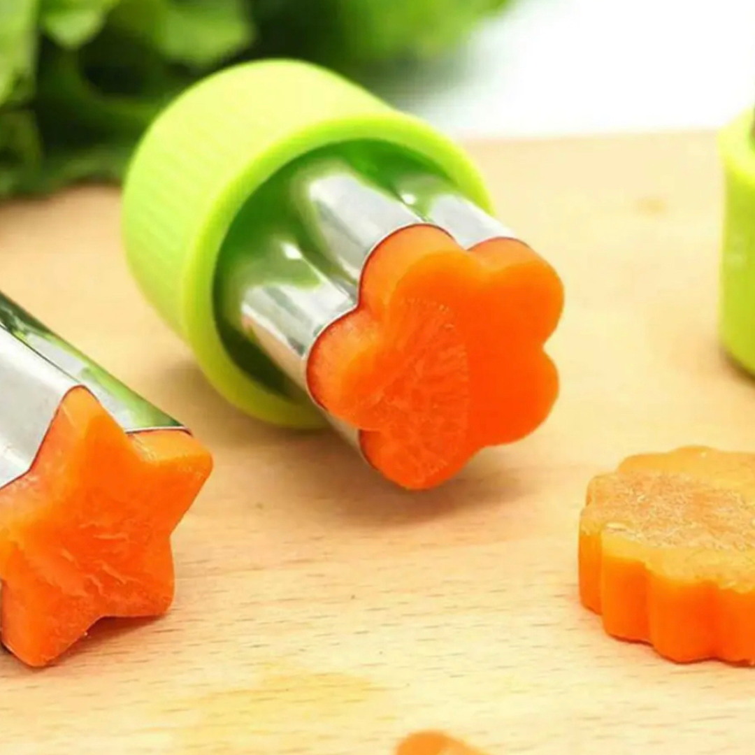 Fruit & Veggie Cutters - Orange - 12 Piece Set