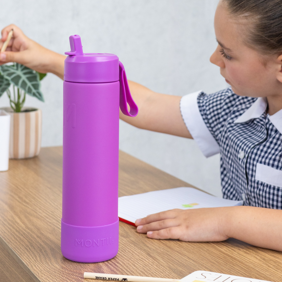 MontiiCo Fusion Complete Drink Bottle 700ml - Fuchsia