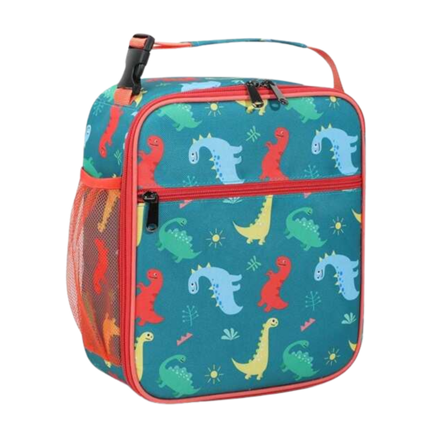 Insulated Lunch Cooler Bag – Green Dinosaur