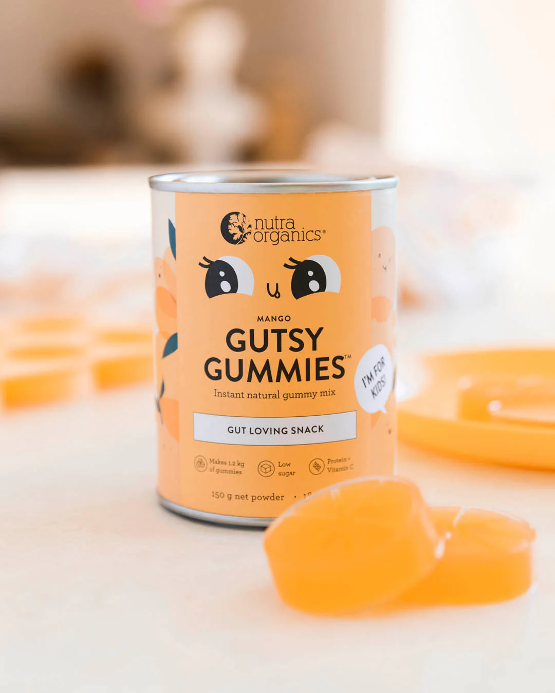 Nutra Organics Gutsy Gummies 150g - Mango