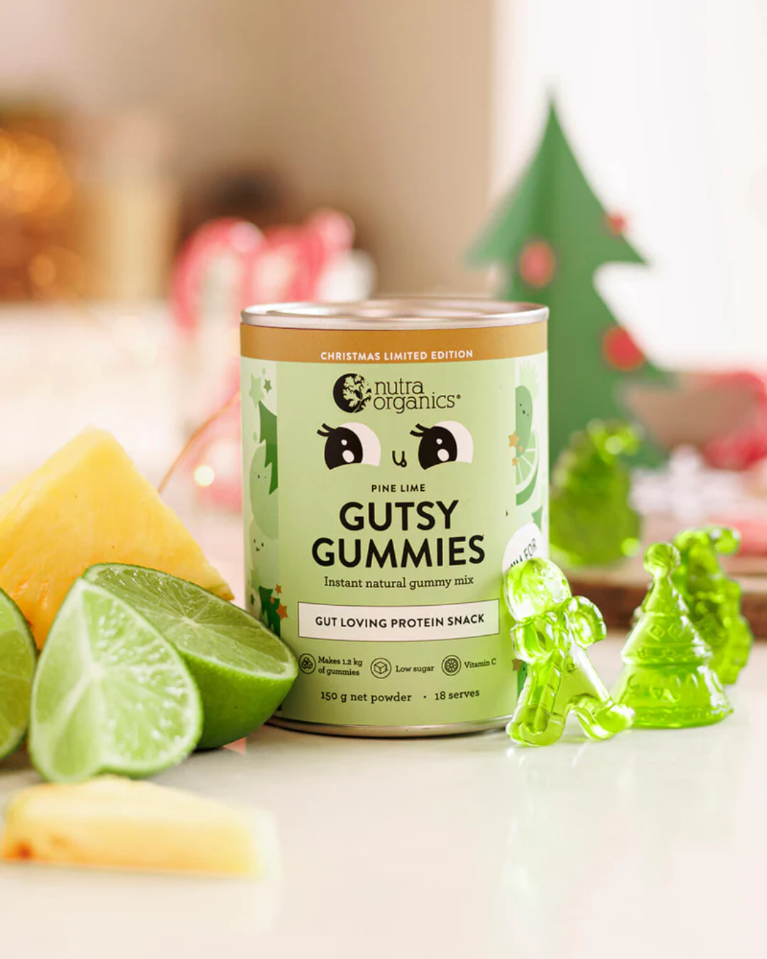 Nutra Organics Gutsy Gummies 150g - Pine Lime