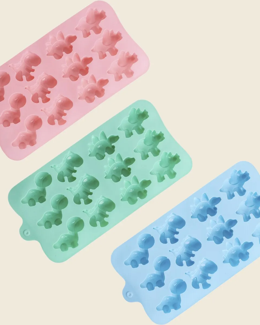 Silicone Candy/ Gummy Moulds - Dinosaur (3-Pack)