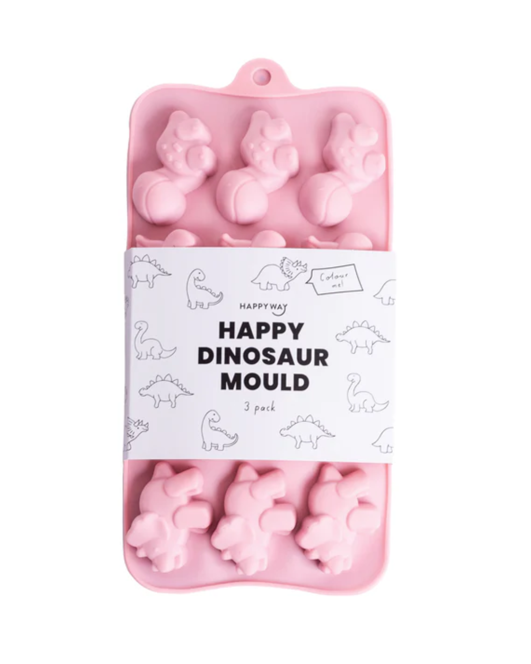 Silicone Candy/ Gummy Moulds - Dinosaur (3-Pack)