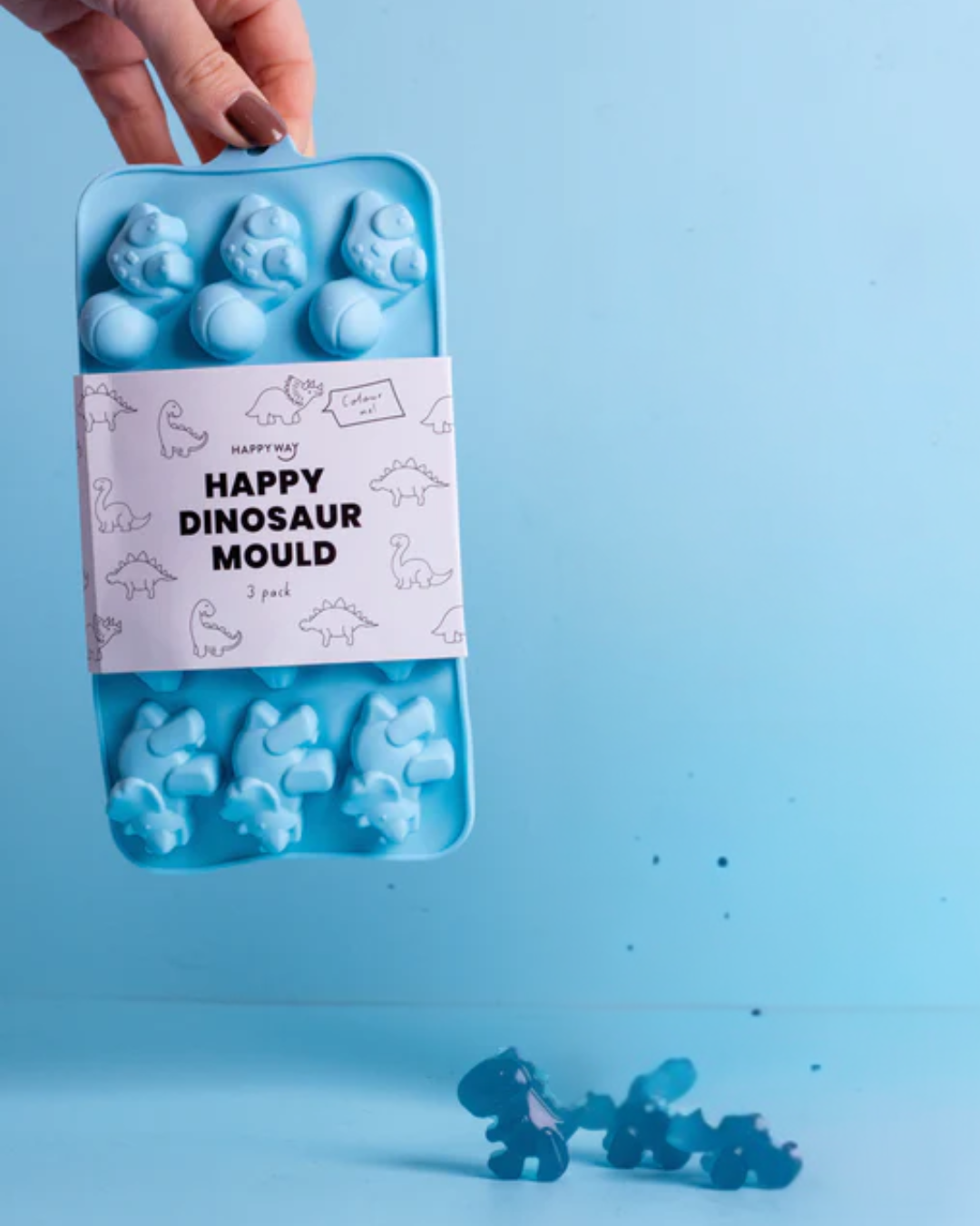 Silicone Candy/ Gummy Moulds - Dinosaur (3-Pack)