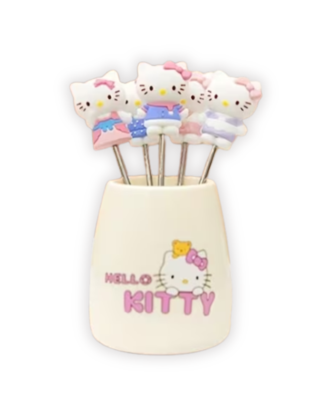 Food Picks/ Forks - Hello Kitty (5 Pieces)