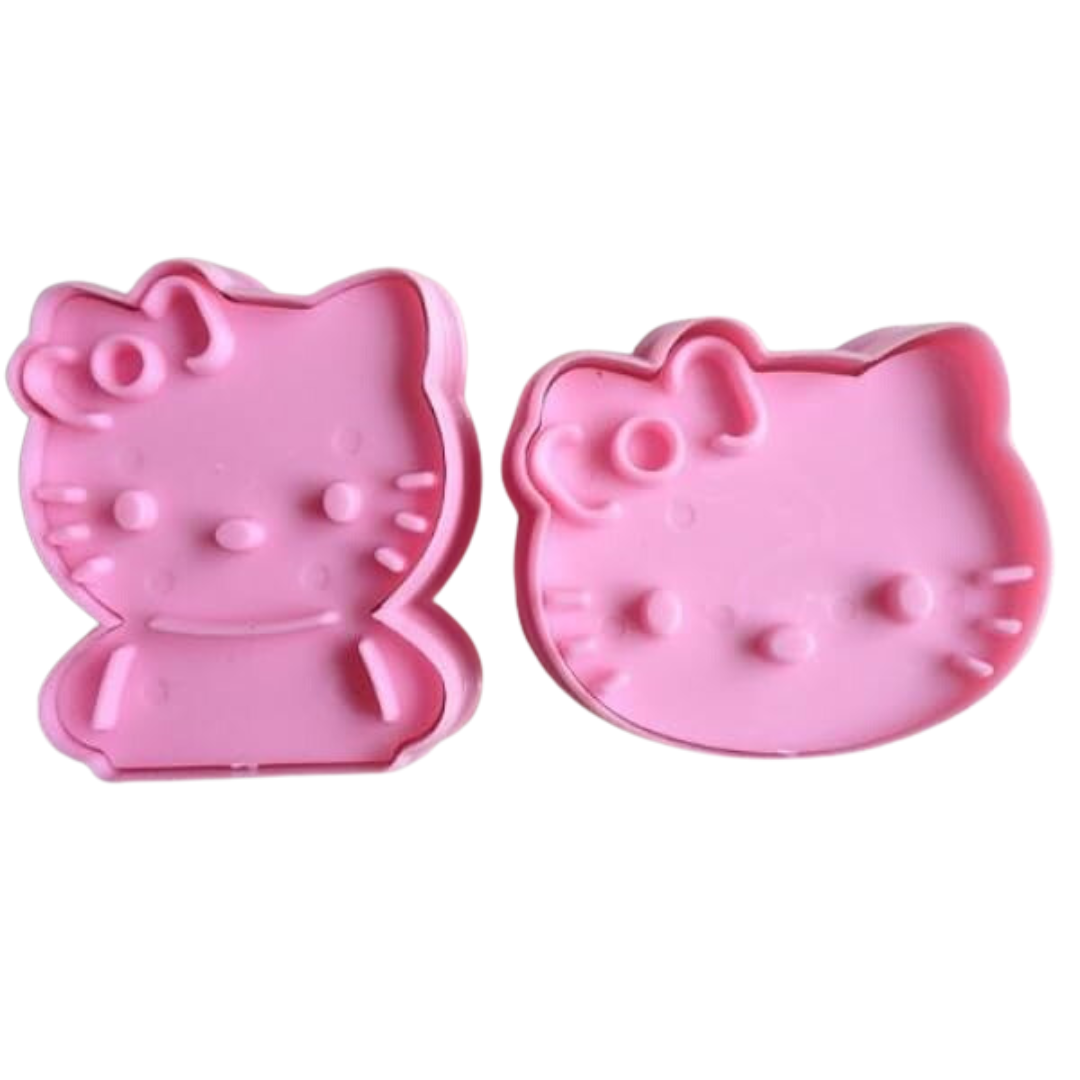 Hello Kitty Cookie Mould Cutter - 2 Pieces