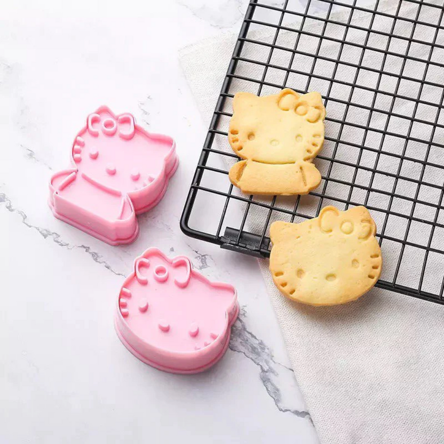 Hello Kitty Cookie Mould Cutter - 2 Pieces2