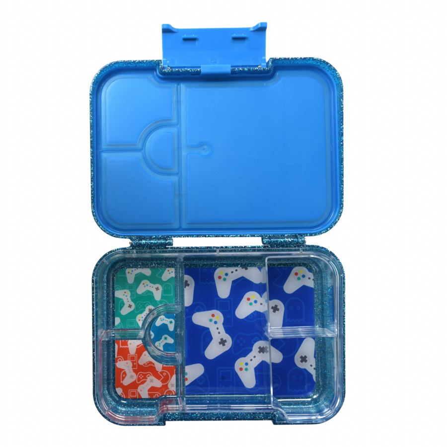 Bento Lunchbox (Medium) - Sparkle Blue Gamer