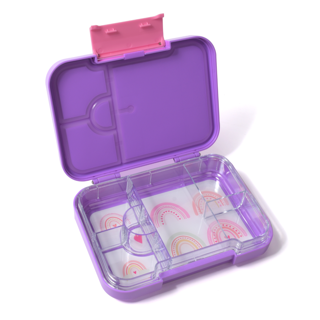 Bento Lunchbox (Medium) - Purple Rainbow