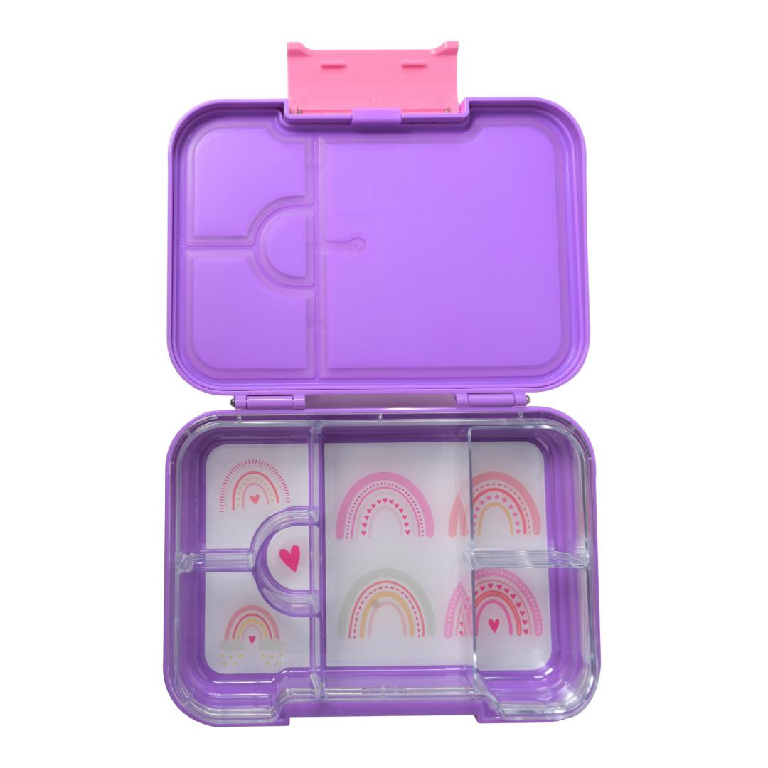 Bento Lunchbox (Medium) - Purple Rainbow