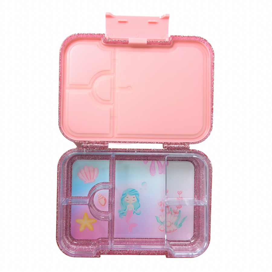 Bento Lunchbox (Medium) - Sparkle Pink Mermaid 2.0