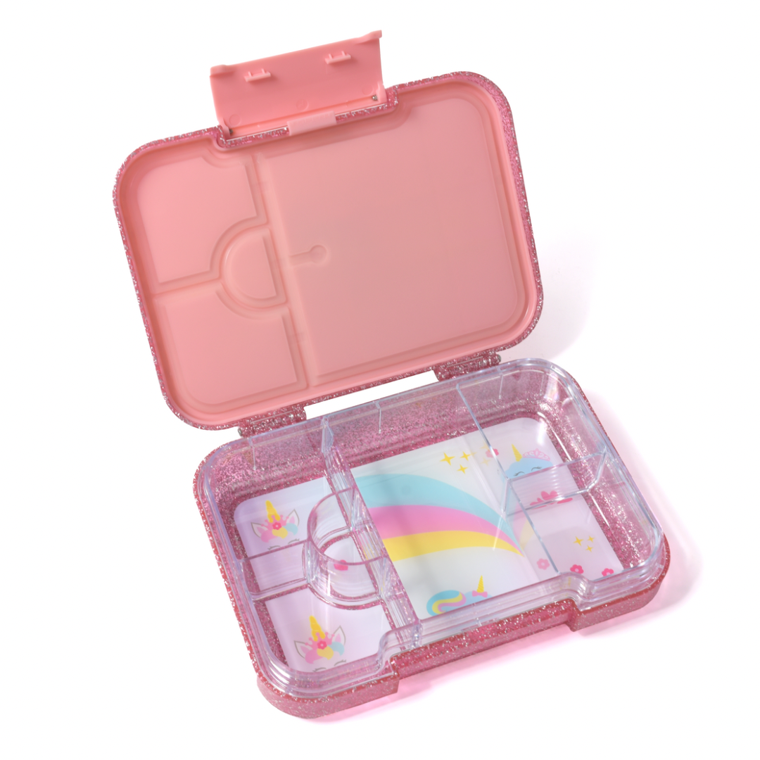 Bento Lunchbox (Medium) - Sparkle Pink Unicorn