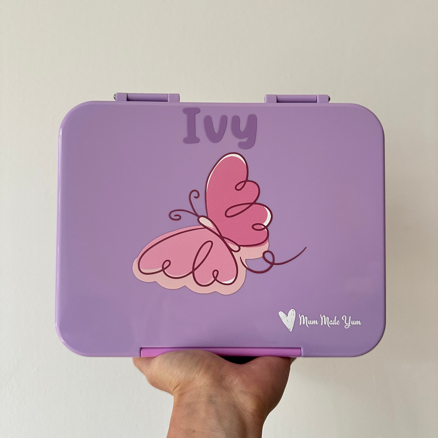 Bento Lunchbox (Large) - Violet Butterfly