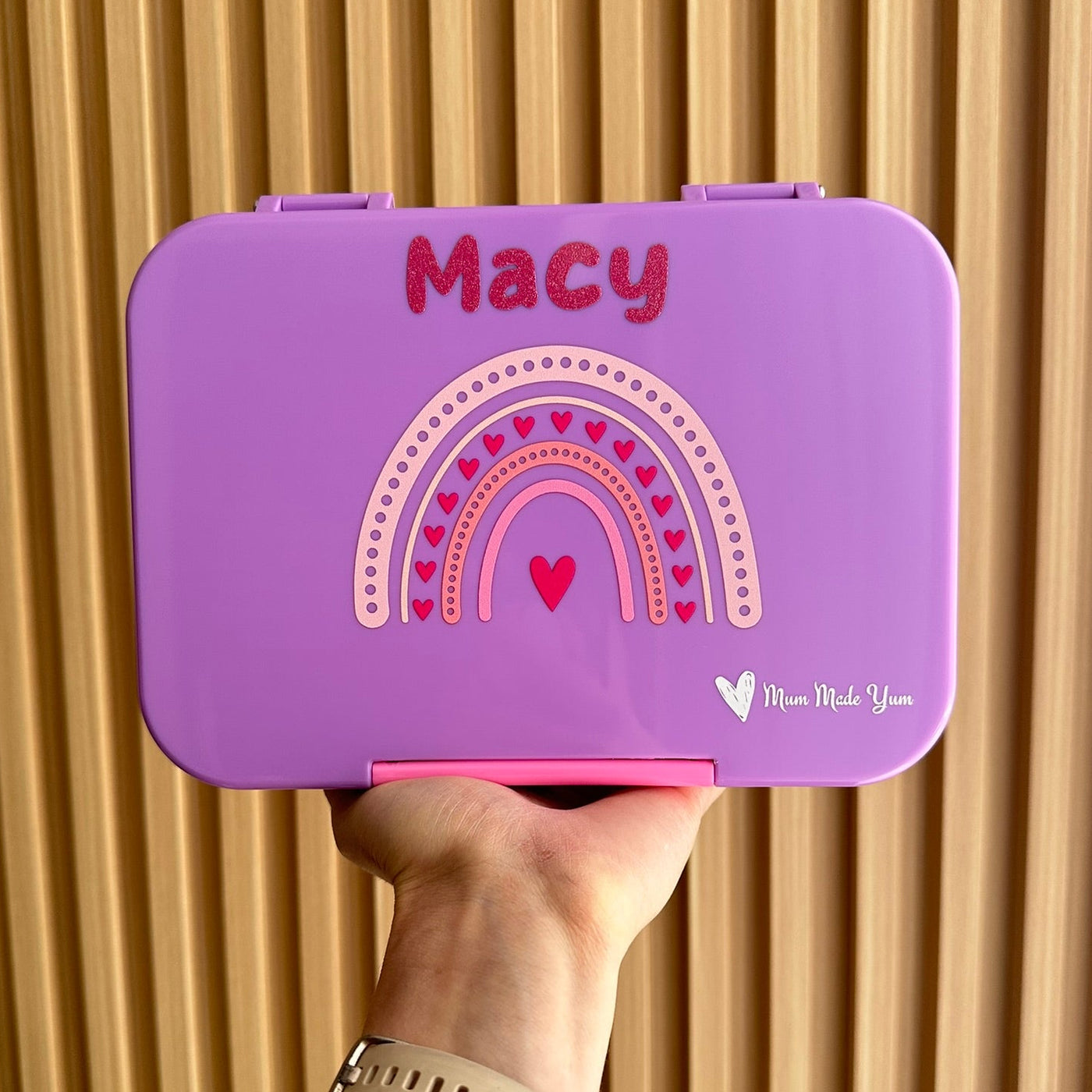 Bento Lunchbox (Medium) - Purple Rainbow Love