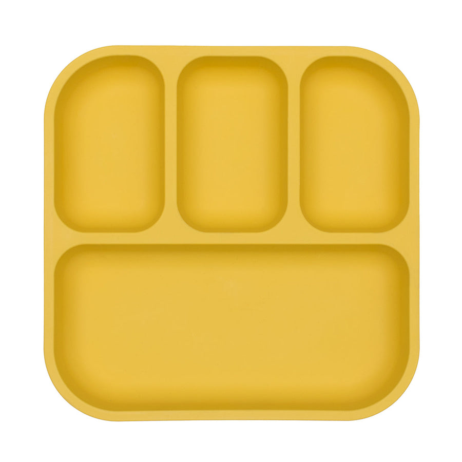 yellow bento plate front on