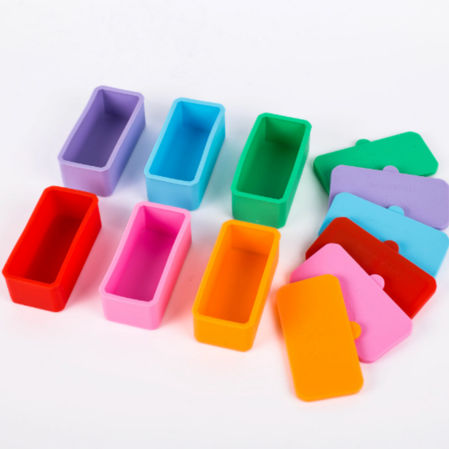 Silicone Container with Lid - Rectangle (200ml)