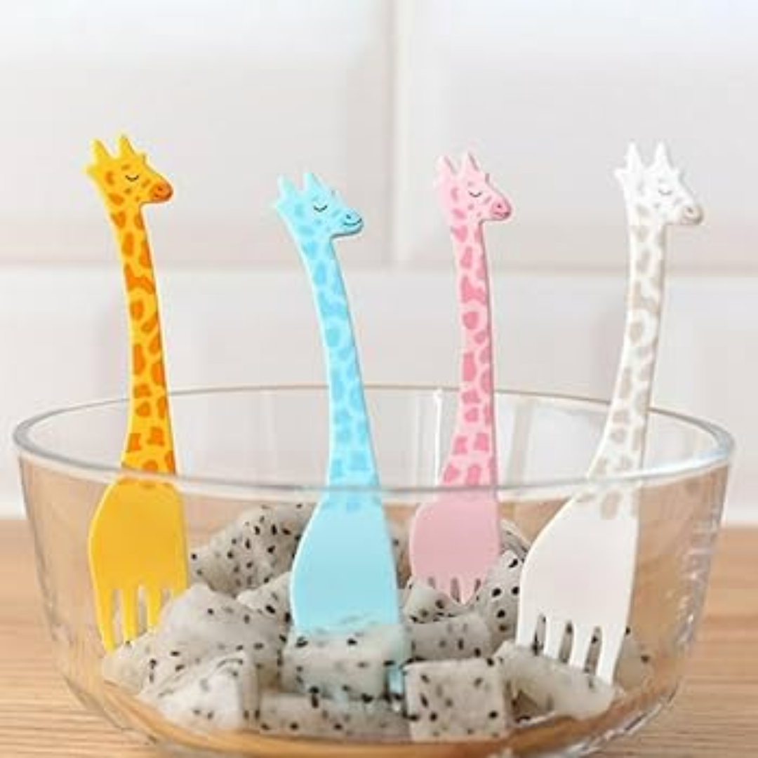 Food Forks - Giraffe (12 Pieces)
