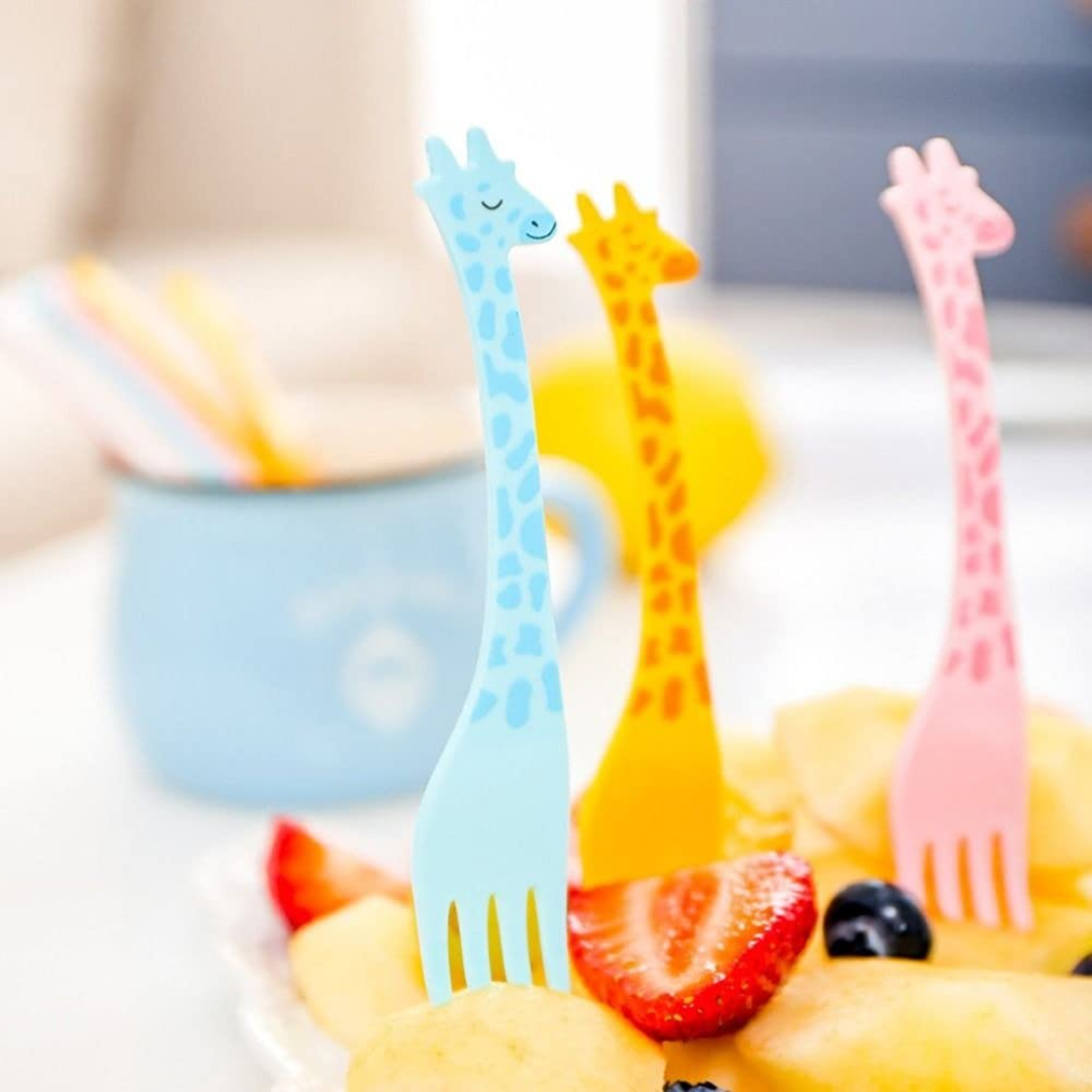 Food Forks - Giraffe (12 Pieces)