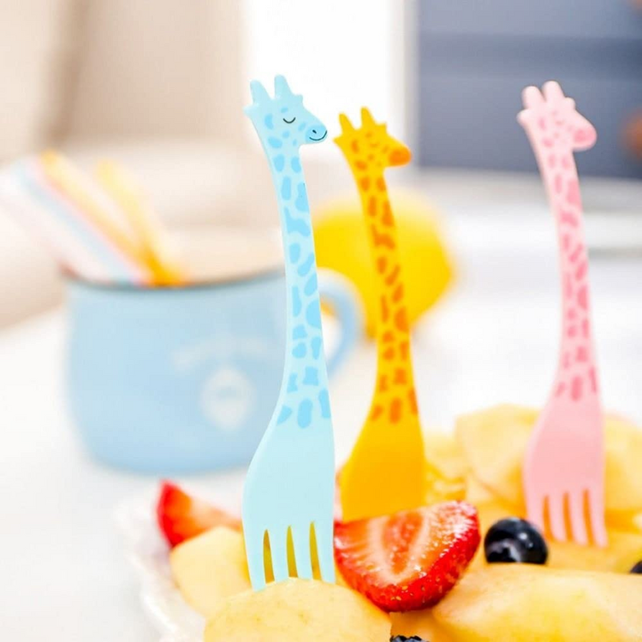 Food Forks - Giraffe (12 Pieces)