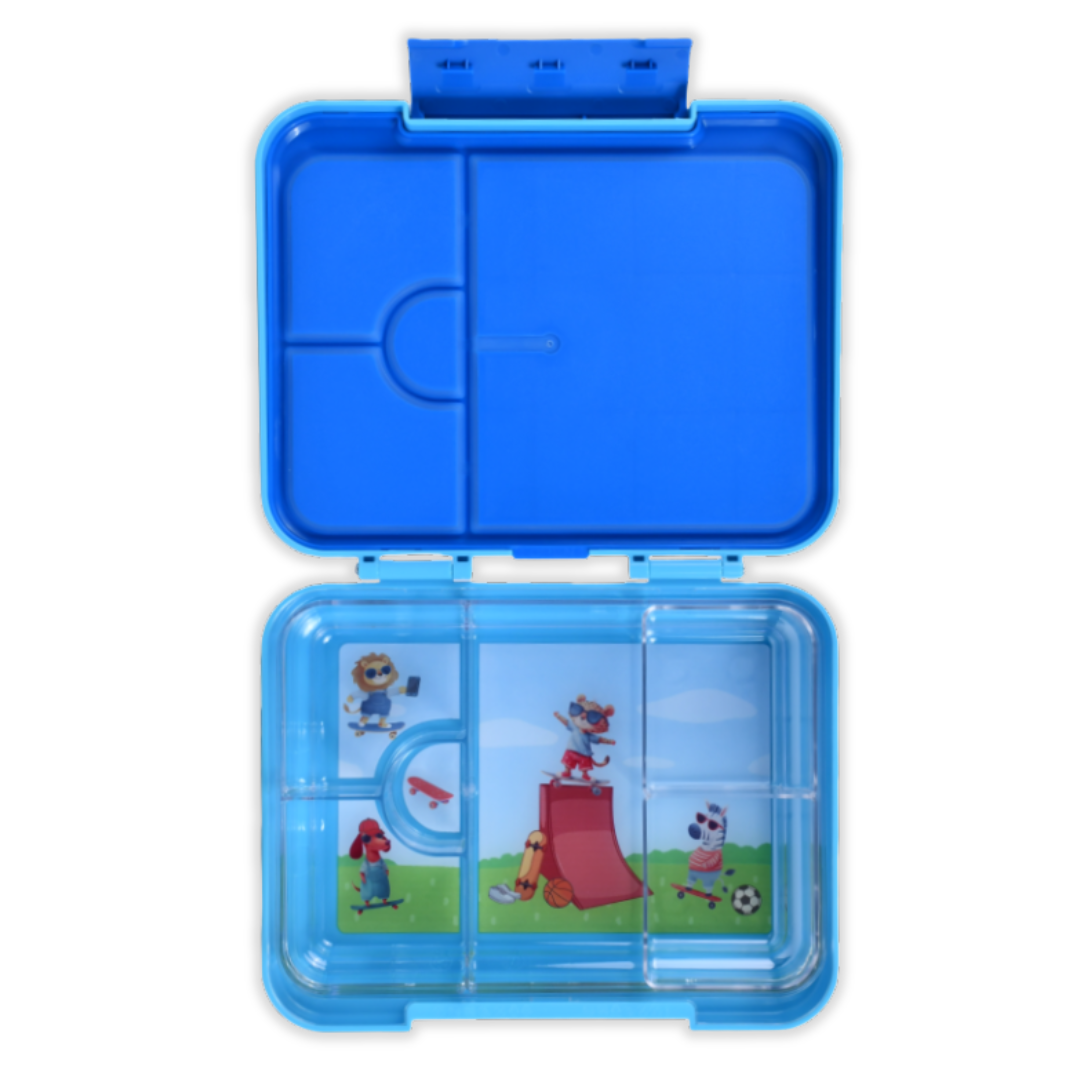 Bento Lunchbox (Large) - Light Blue Monkey