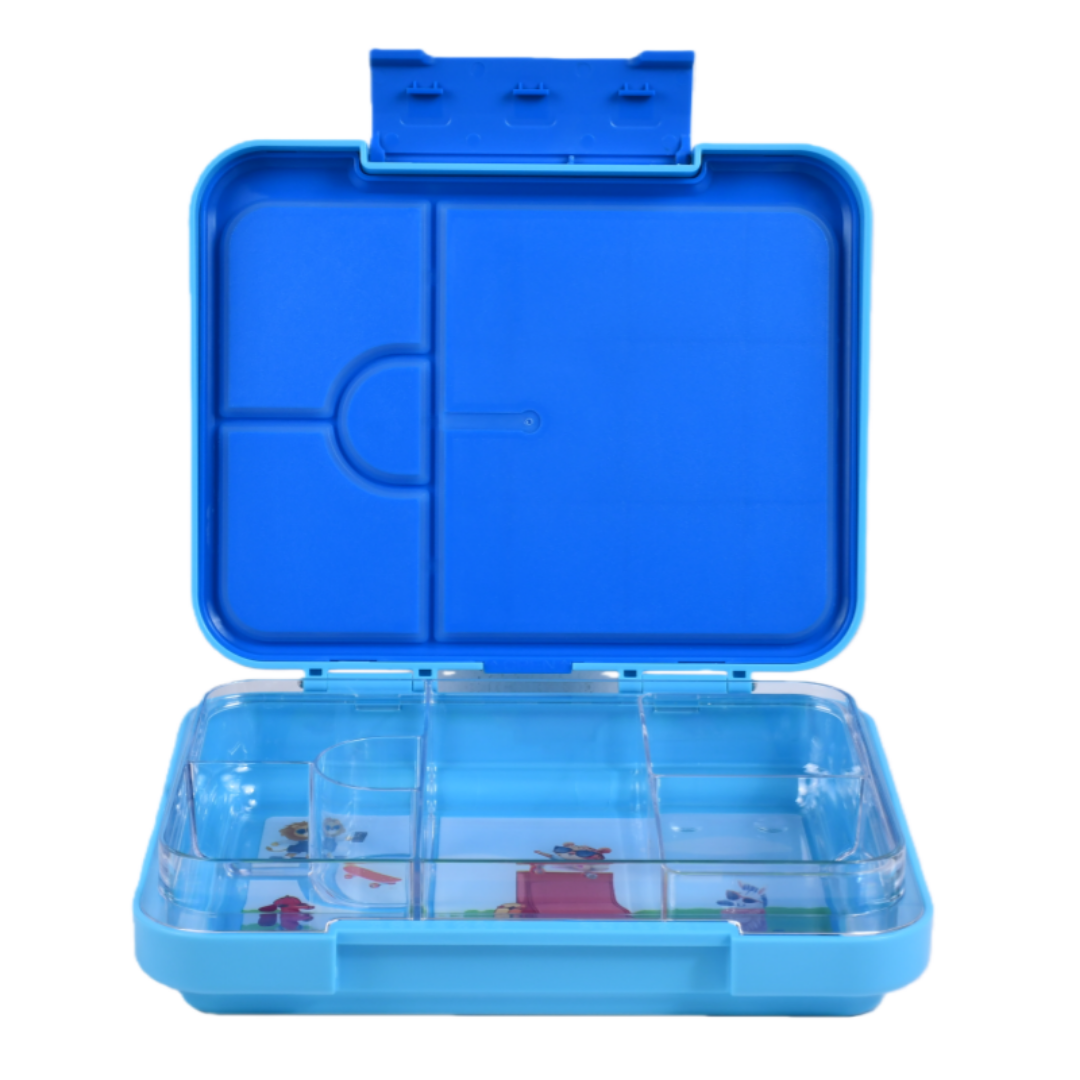 Bento Lunchbox (Large) - Light Blue Monkey