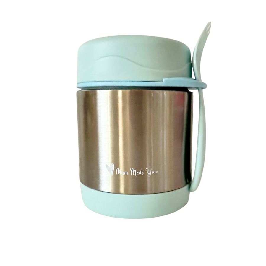 Insulated Thermal Food Jar (Leak-Proof) - Large - Light Blue