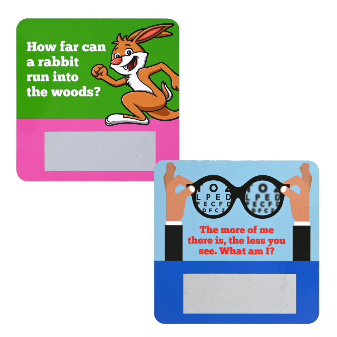 Lunchbox Notes Riddles Scratch-Off Deck (Set of 60 cards)
