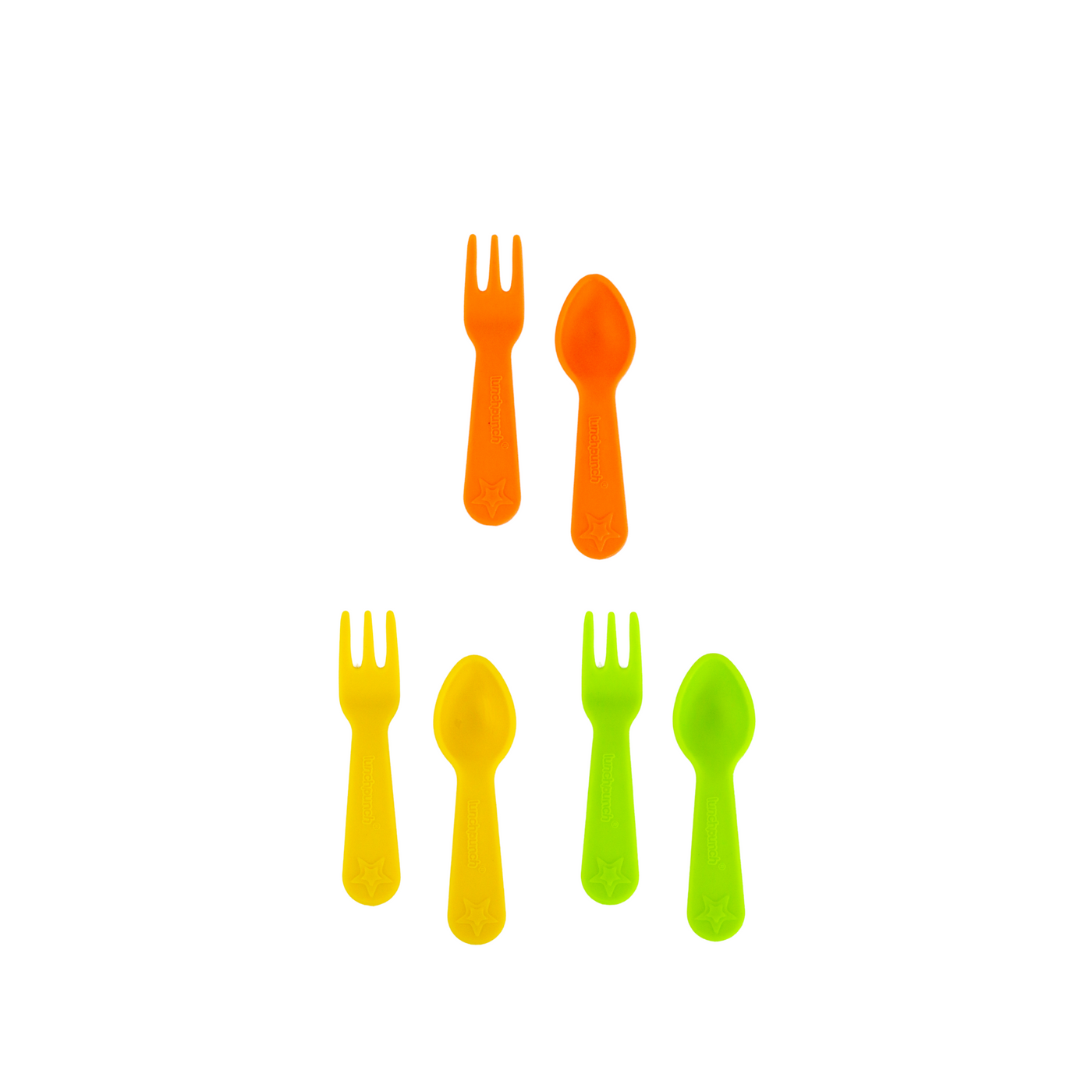 Lunch Punch Fork and Spoon Set - Brights