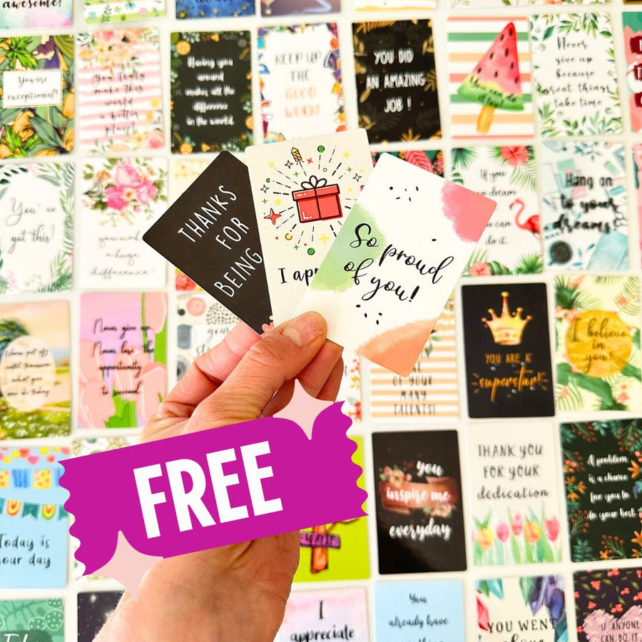 FREE GIFT- Inspirational Lunchbox Notes (72 Pack)
