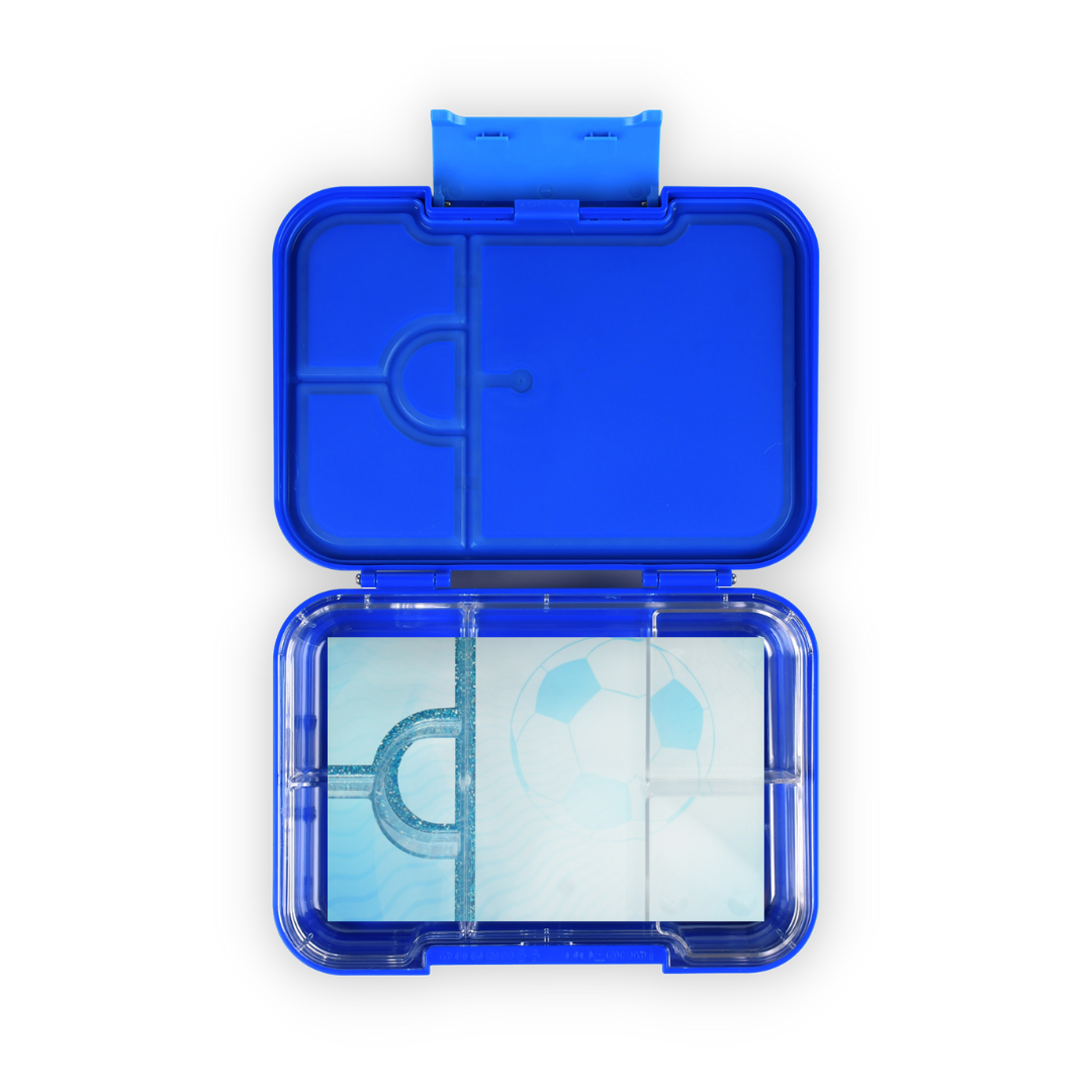 Bento Lunchbox (Medium) - Dark Blue Football Soccer2