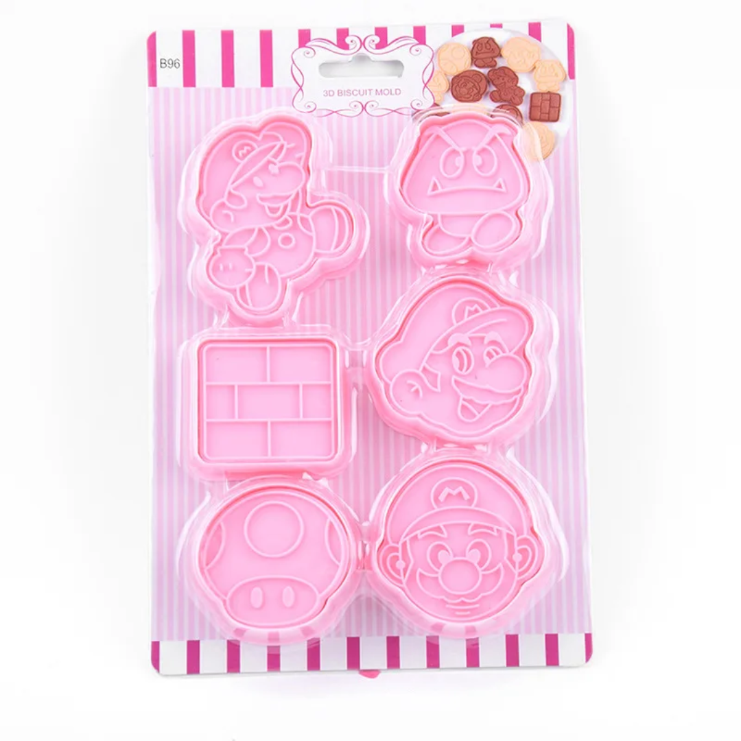 Cookie Mould Cutter - Mario - 6 Pieces6