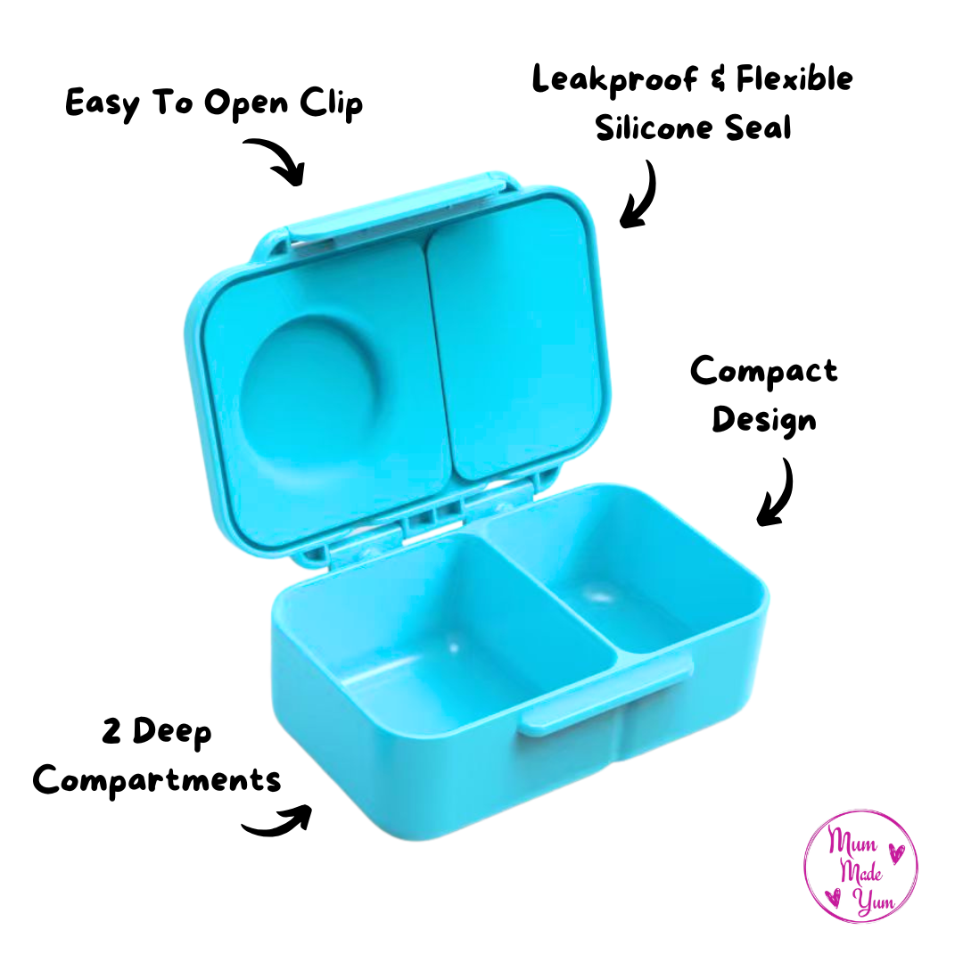 Mini Snack Lunchbox | Leakproof Dishwasher Safe - Blue Classic