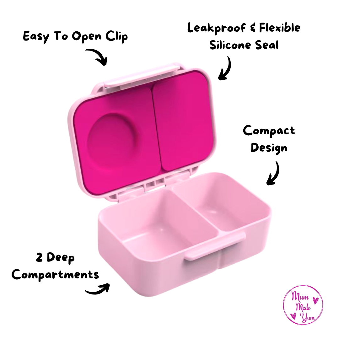 Mini Snack Lunchbox | Leakproof Dishwasher Safe - Pink Pop