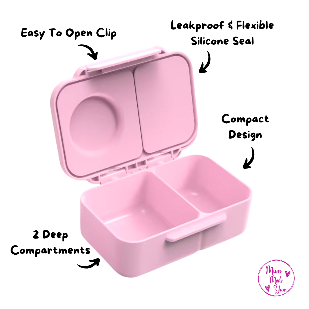 Mini Snack Lunchbox | Leakproof Dishwasher Safe - Pink Classic