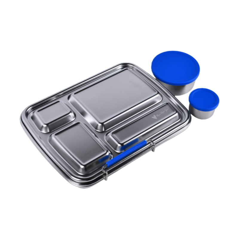 BUNDLE: Blue Mighty-4 Stainless Steel Lunchbox Value Bundle