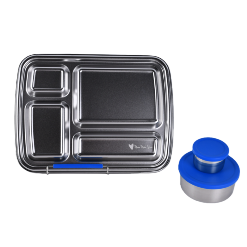 BUNDLE: Blue Mighty-4 Stainless Steel Lunchbox Value Bundle