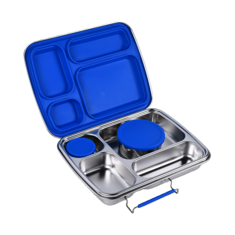 BUNDLE: Blue Mighty-4 Stainless Steel Lunchbox Value Bundle