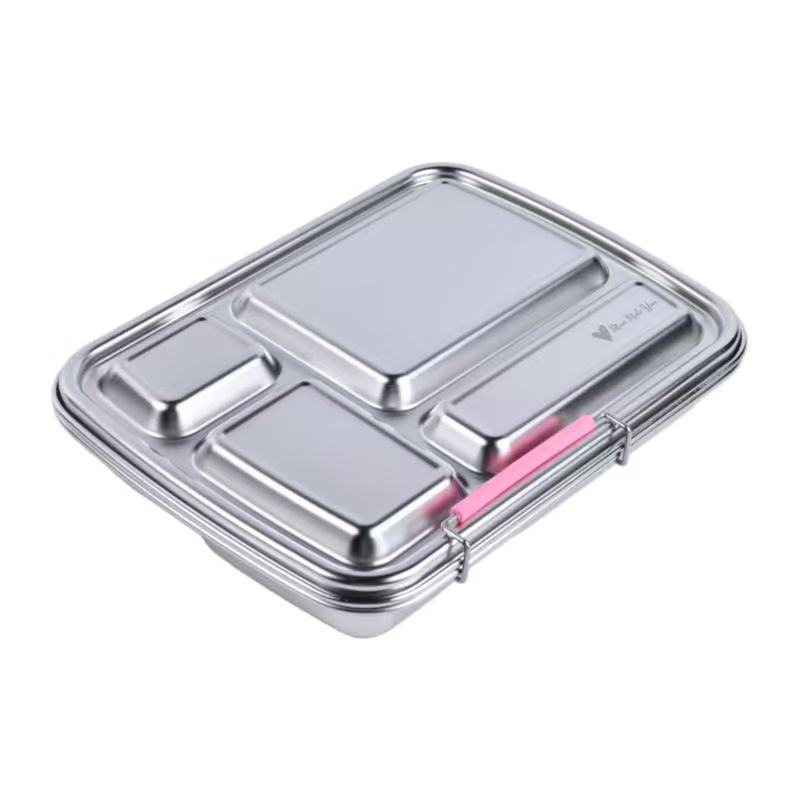 Mighty Stainless Steel 4-Compartment Lunchbox - Light Pink
