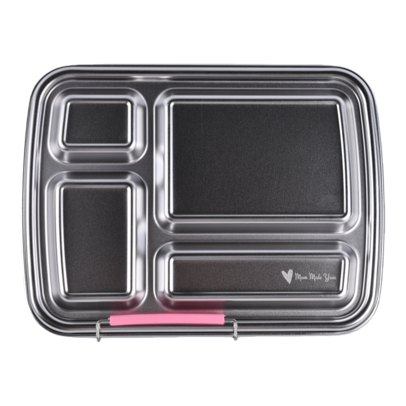 Mighty Stainless Steel 4-Compartment Lunchbox - Light Pink
