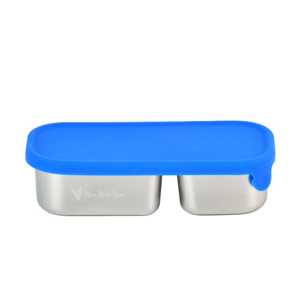 Mighty Minis Stainless Steel Containers – Set of 2 - Blue
