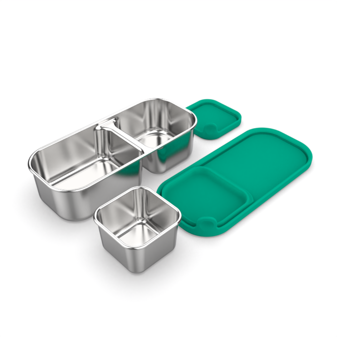 Mighty Minis Stainless Steel Containers – Set of 2 - Green