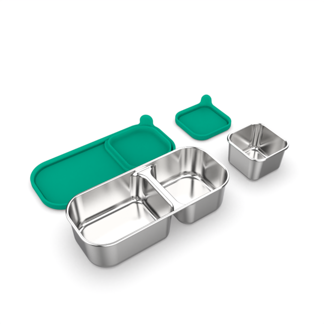 Mighty Minis Stainless Steel Containers – Set of 2 - Green