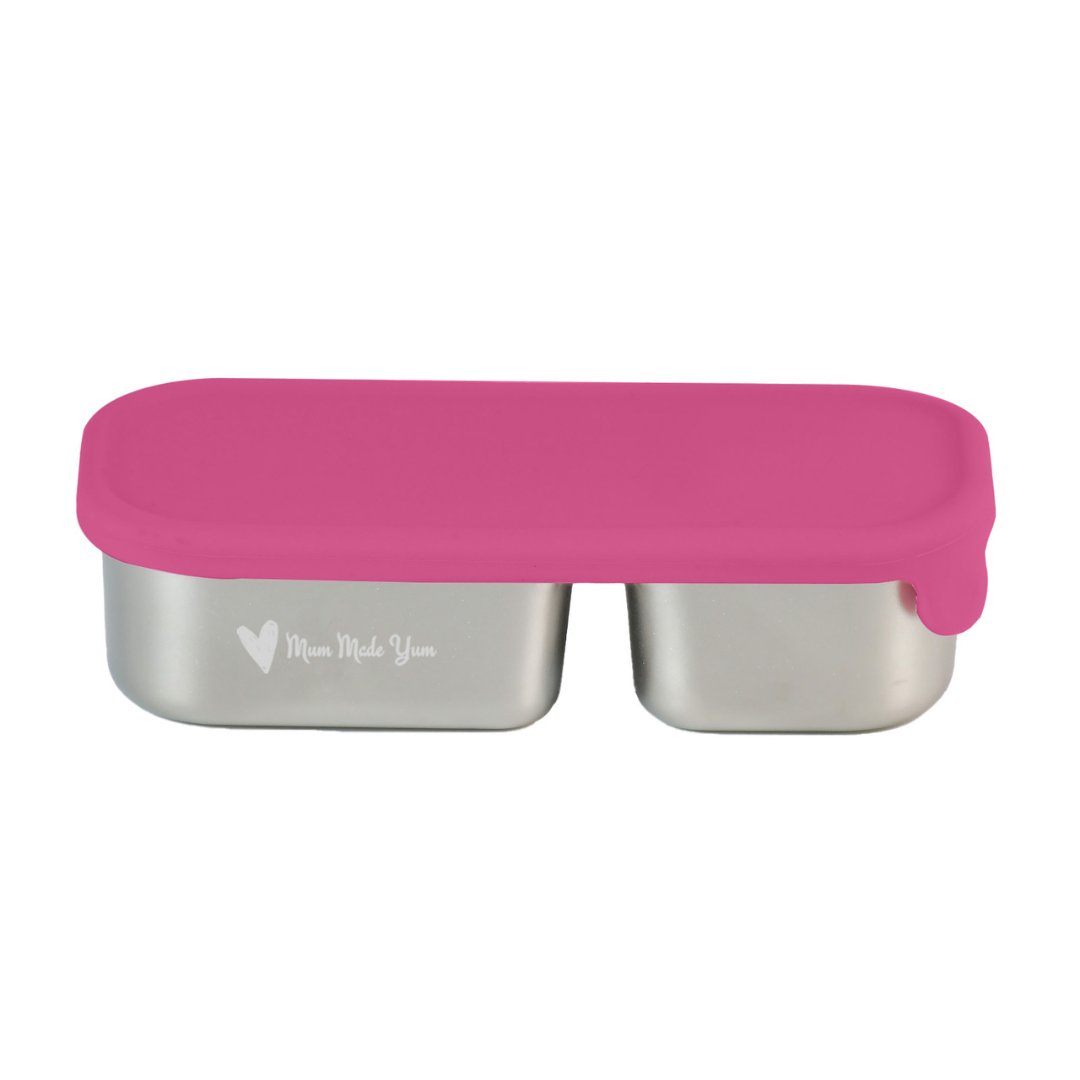 Mighty Minis Stainless Steel Containers – Set of 2 - Pink