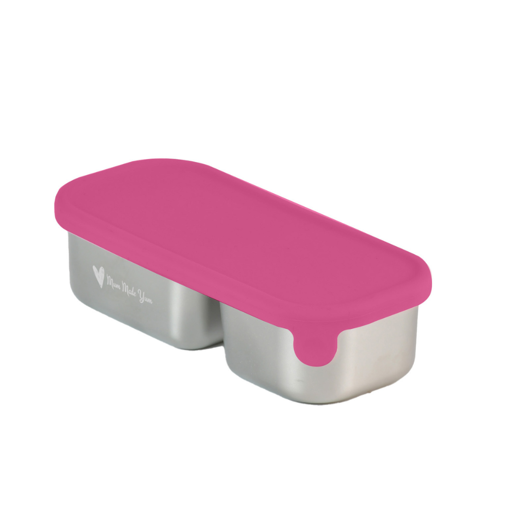 Mighty Minis Stainless Steel Containers – Set of 2 - Pink