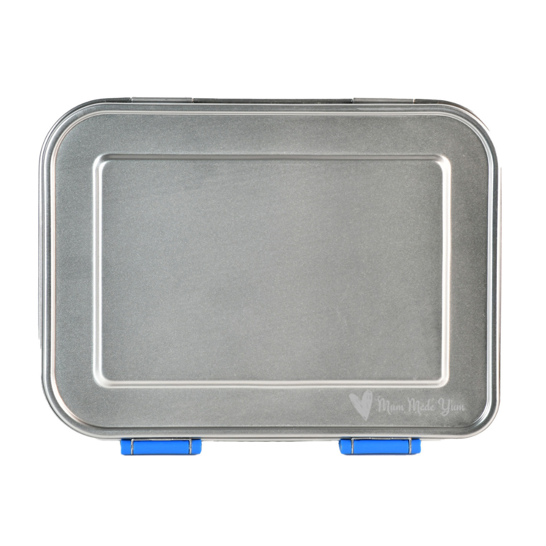Mighty Stainless Steel 3-Compartment Lunchbox - Blue