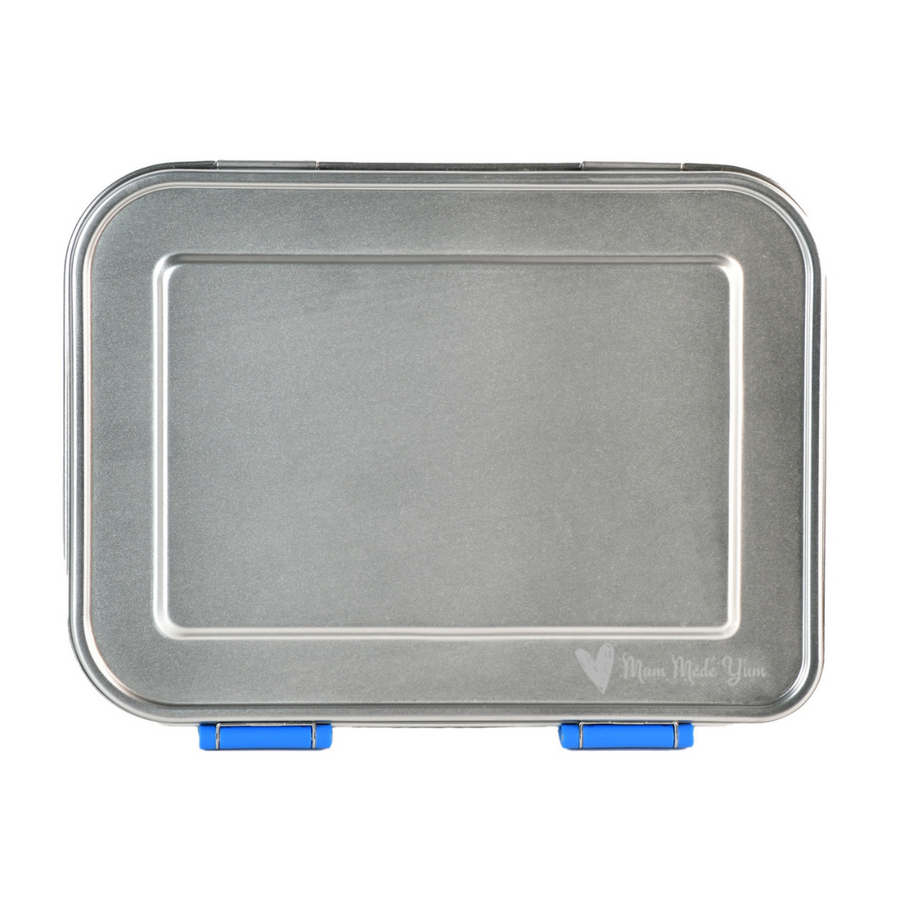 Mighty Stainless Steel 3-Compartment Lunchbox - Blue