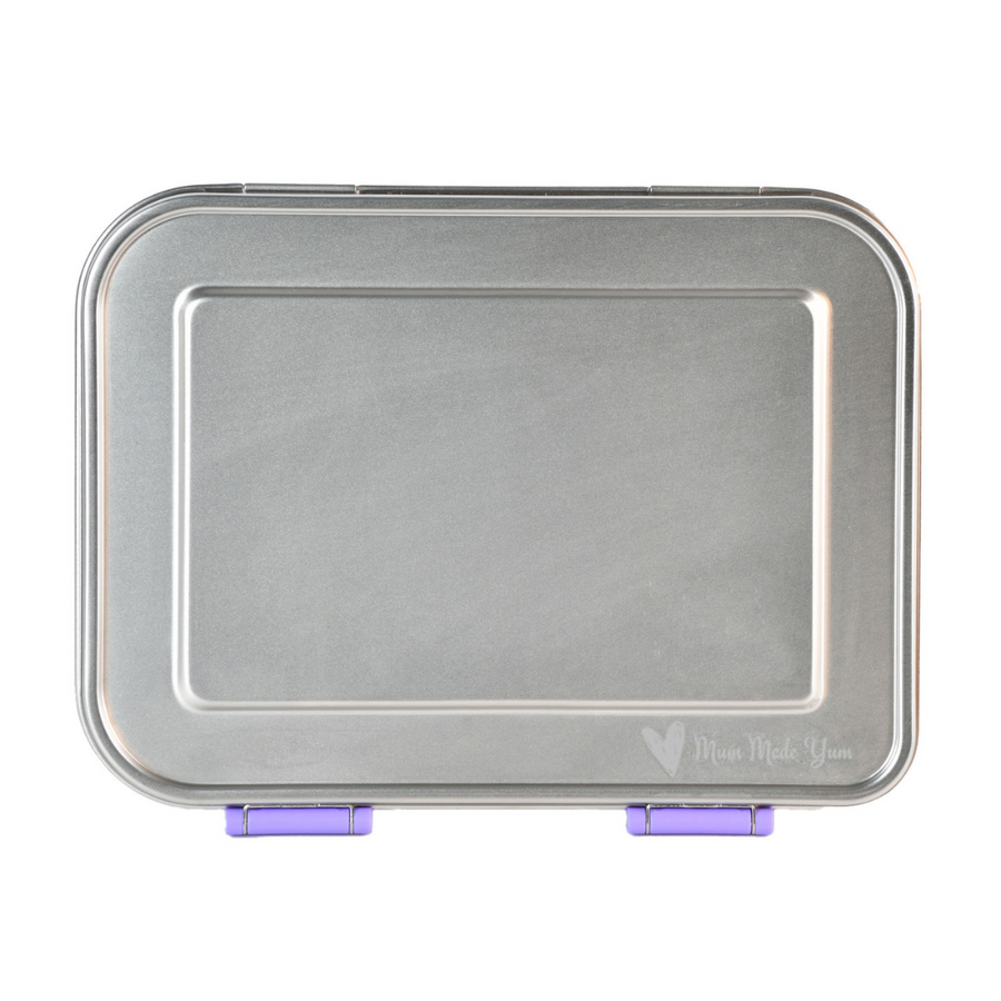 Mighty Stainless Steel 3-Compartment Lunchbox - Lilac